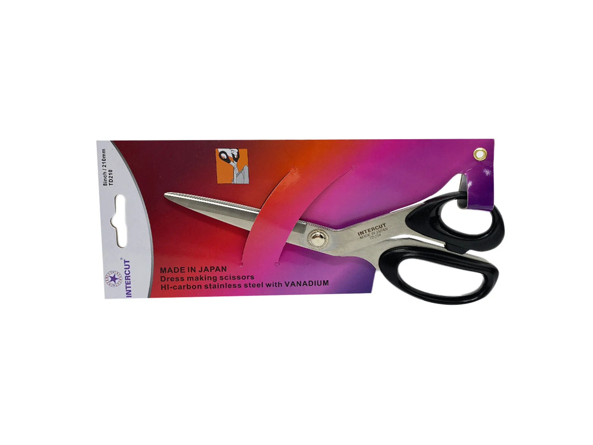 Intercut TD1210SVR Japanese Fabric Scissors No. 8 [Made in Japan]
