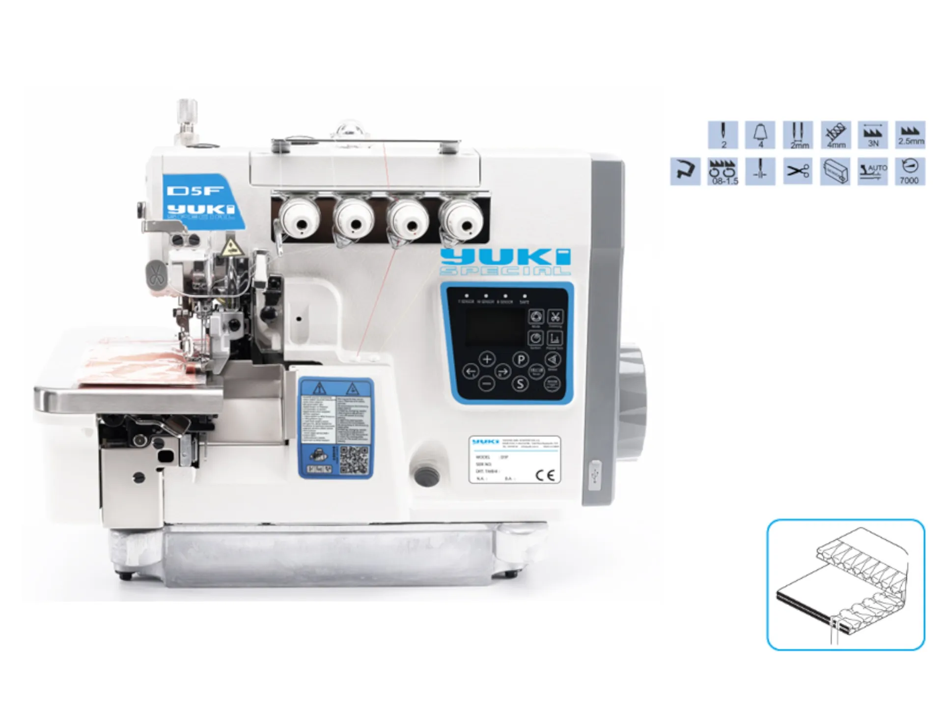 4 Thread Overlock Machine with Thread Trimmer